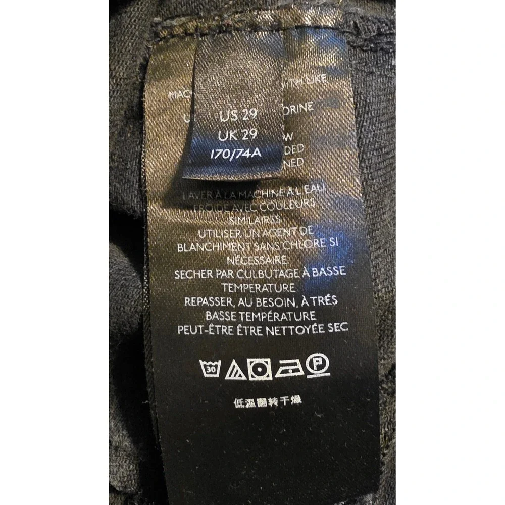 Free People We The Free 'Jayde' Flare Jeans Faded Black High Rise Sz 29